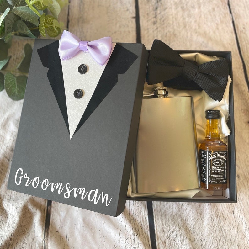 Tuxedo Gift Box Groomsmen and Best Man Proposal Gift Box Medium image 6