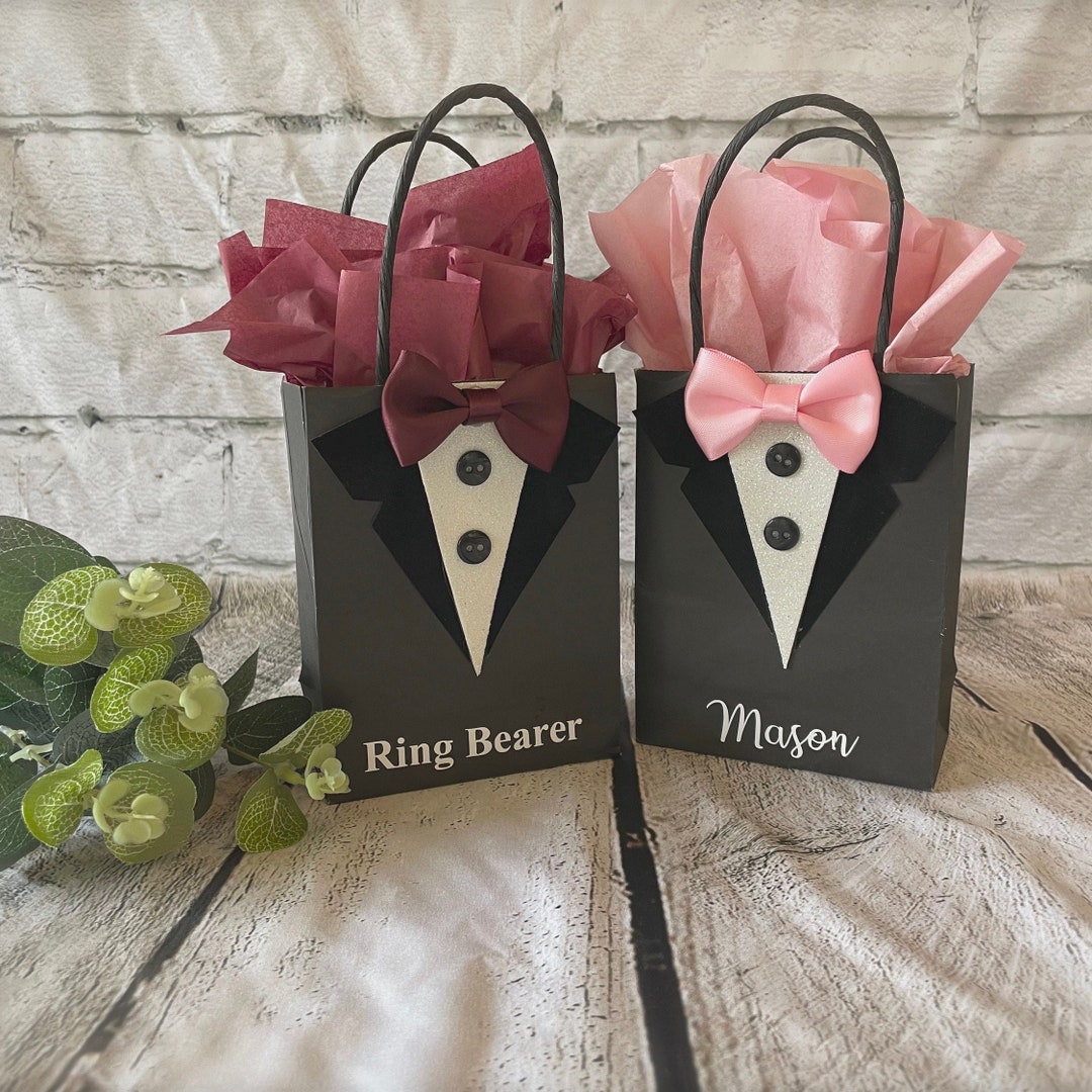 Tuxedo Gift Bag Wedding Party Favors Xsmall Etsy