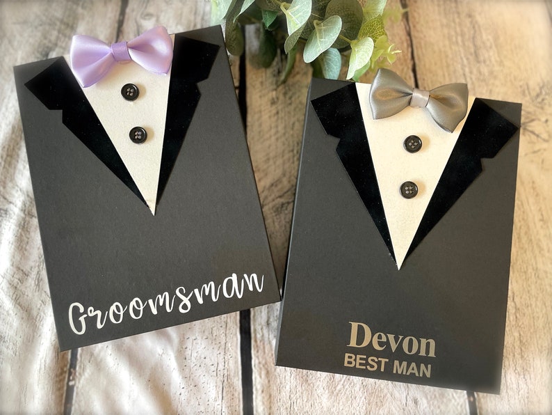 Tuxedo Gift Box Groomsmen and Best Man Proposal Gift Box Medium image 2