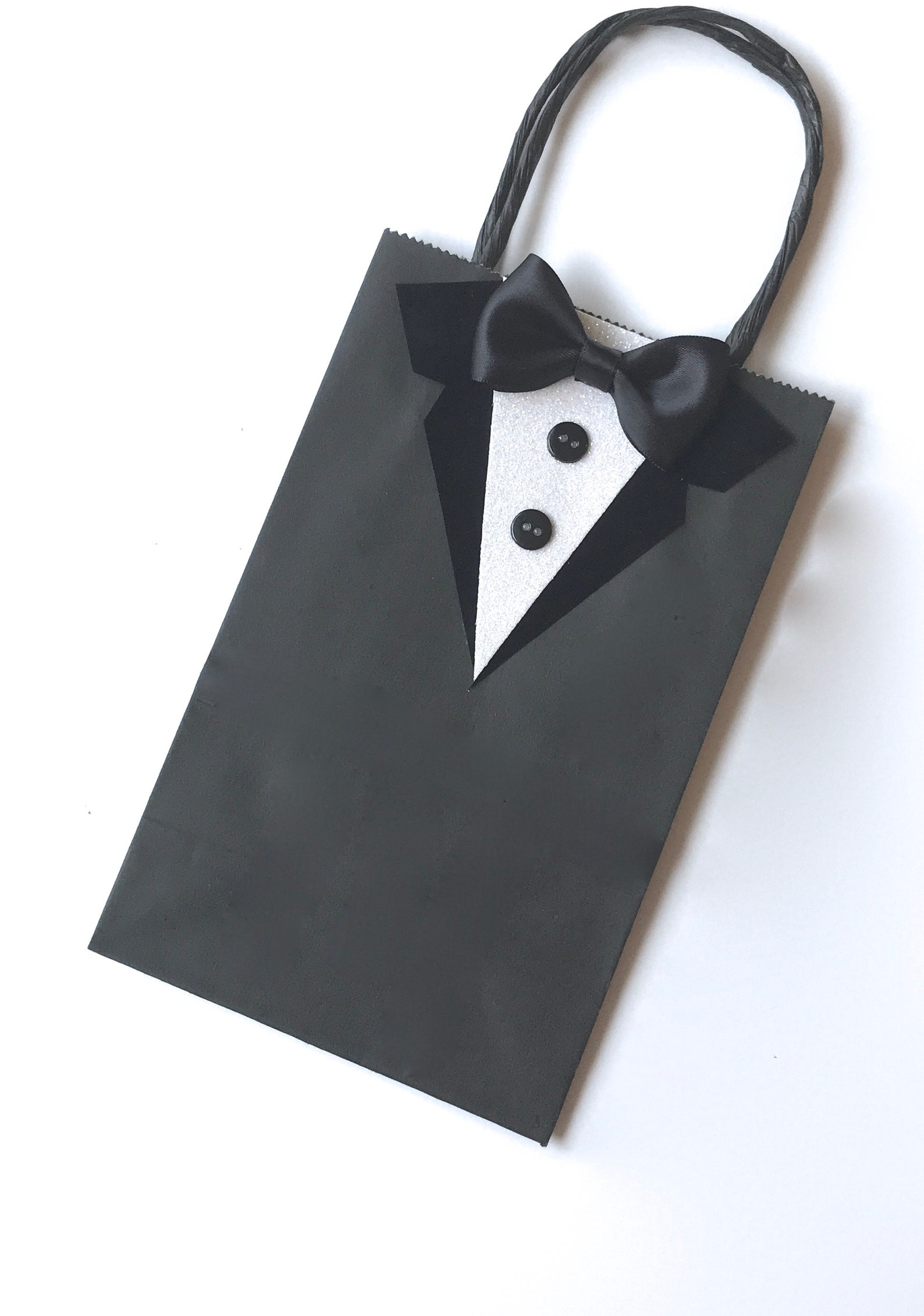 Tuxedo Gift Bag Groomsmen & Best Man Gift Bag Small Etsy