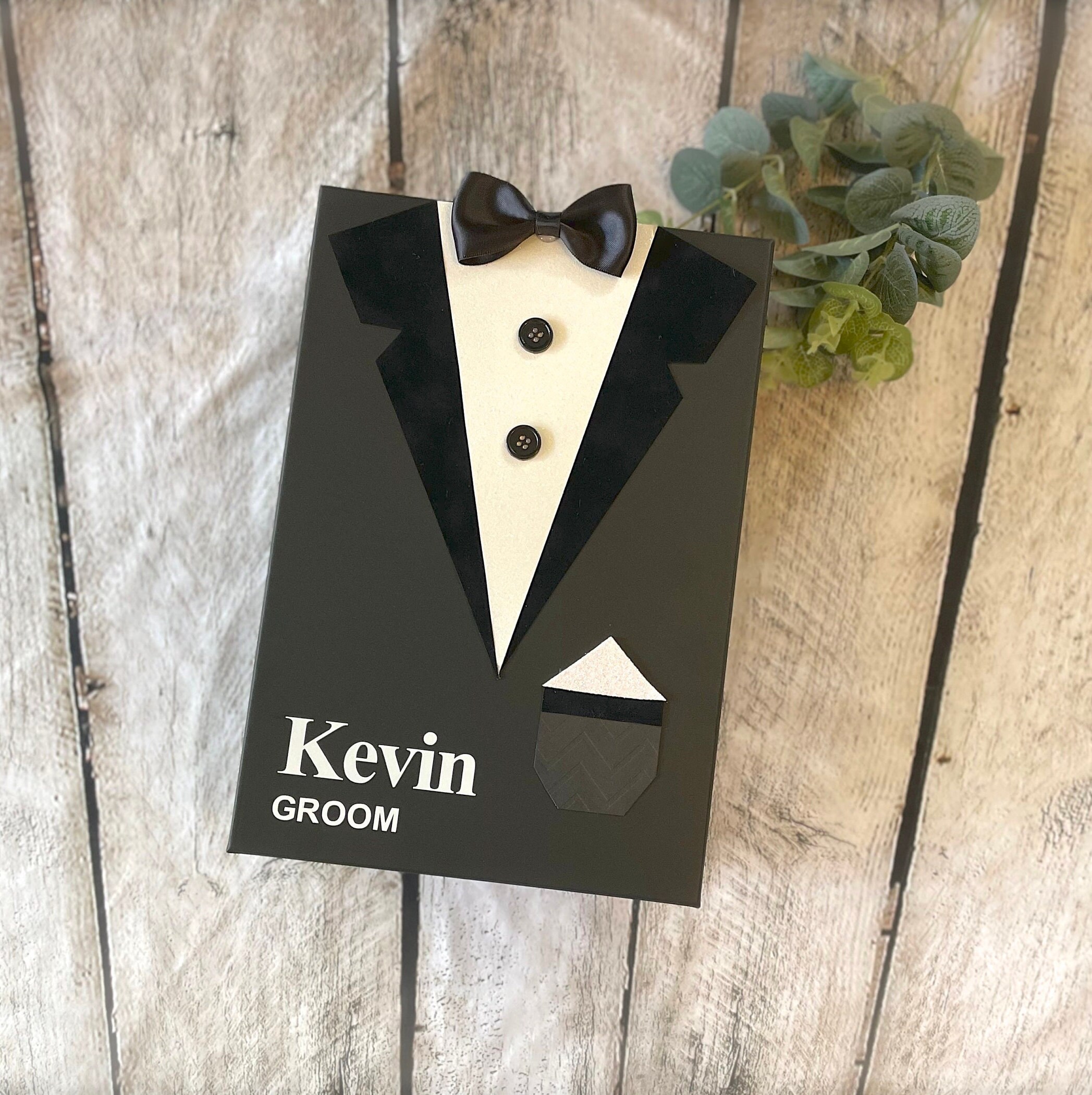 Tuxedo Gift Box Groomsmen and Best Man Proposal Gift Box Etsy