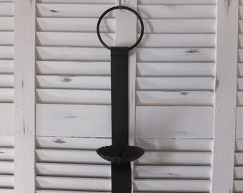 Wrought Iron Wall Mount Candle Holders Set Of 2