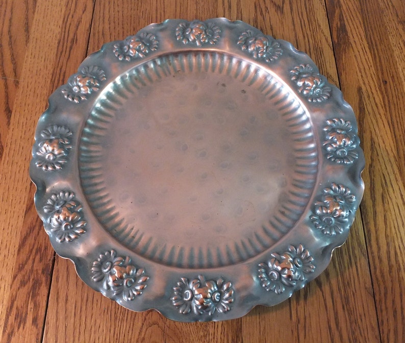 Vintage Gregorian Copper Plate / Wall Decor Etsy