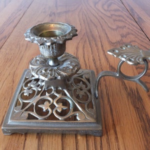 Vintage Art Noveau Chamber Stick Candle Holder