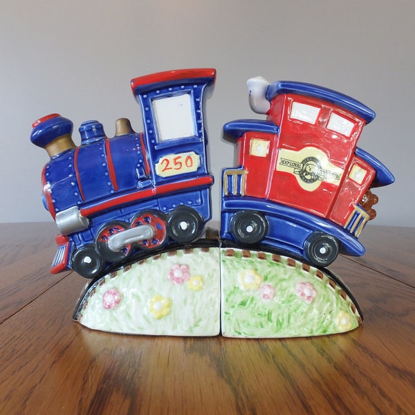 Train Bookends Etsy