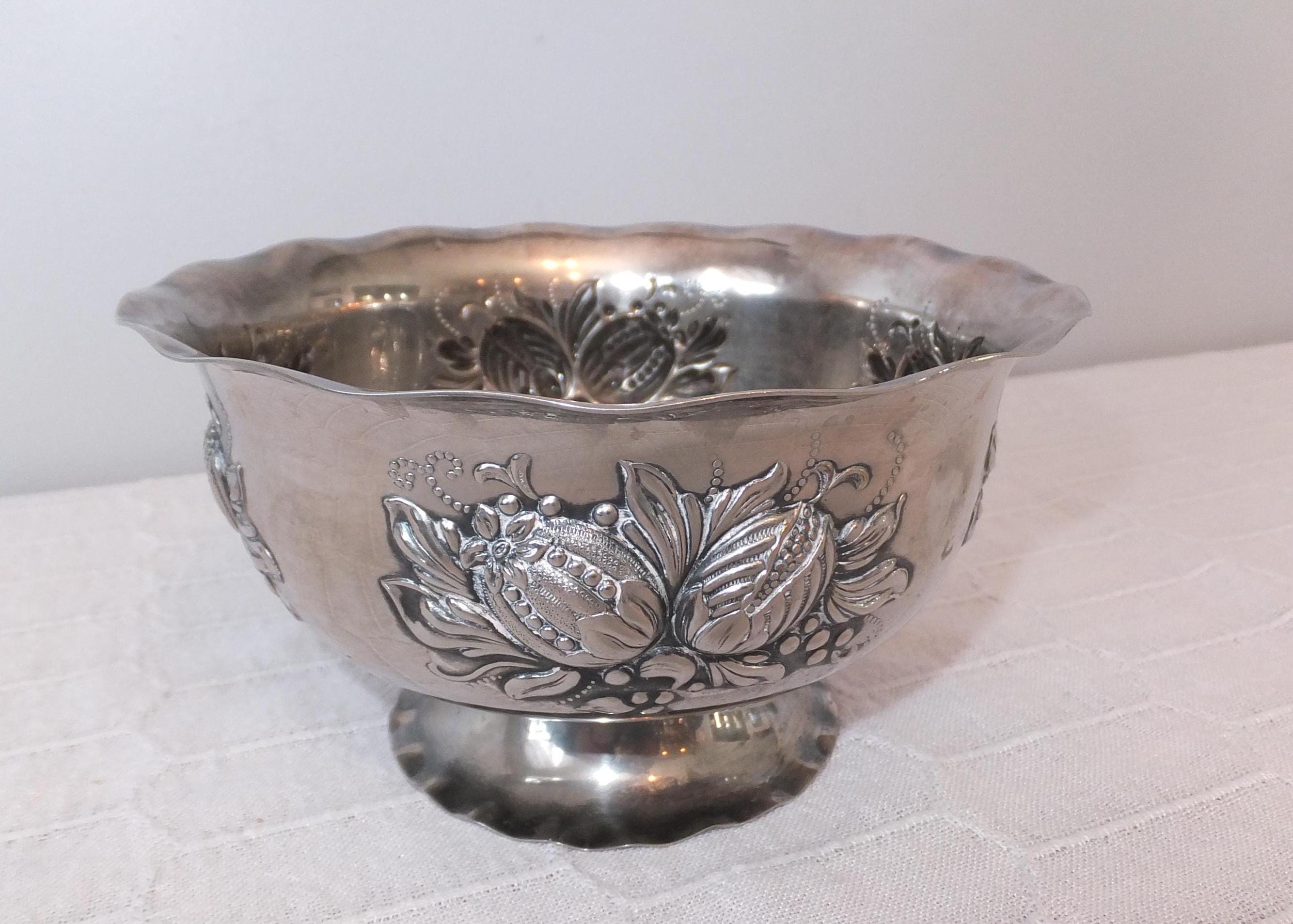 Vintage Prima Nickle Silver Nilsjohan Sweden Bowl - Etsy