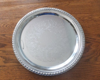 Irvingware Chrome Finish Serving Tray