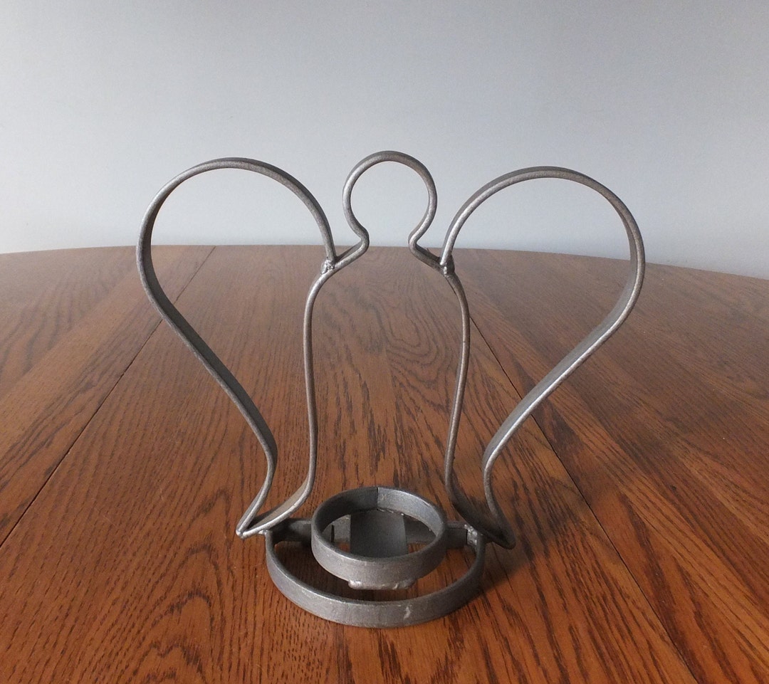 Wrought Iron Angel Votive Candle Holder Etsy