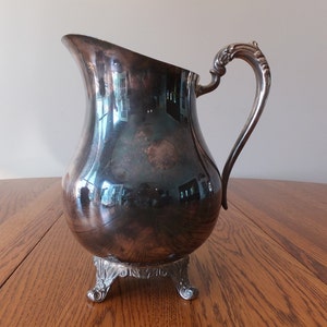 Vintage F B Rogers 1883 Silver Plated Water Pitcher