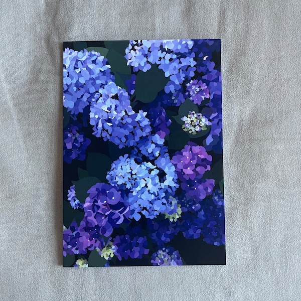 Hydrangea Illustration Greeting Card