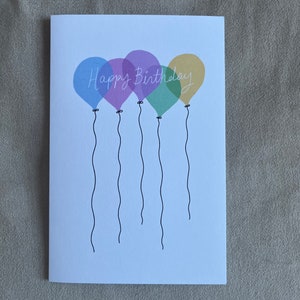 Geburtstagskarten-Ballon-Illustration