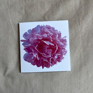 Rosa Blumen-Illustrations-Grußkarte