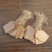 100 Brown Kraft Tags, Small Kraft Tag, Thank You Tags, Kraft Wedding ...