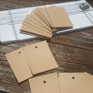 80 Brown Kraft Tags 3"x 4 » Kraft Tag, Thank you tags, Kraft Wedding Favor Tags, Blank Kraft Tags, Hang Tags Étiquettes cadeaux, Clients Etsy