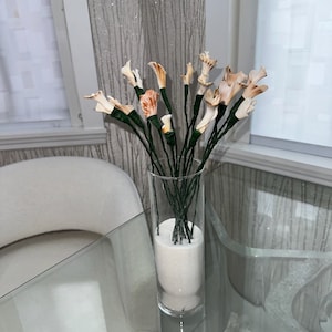 15 Flower natural seashell columnella Beach Wedding, Decor, Natural Seashells Fresh Bouquet, Wedding Centerpieces, Accents Beach Ceremony