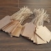 100 Brown Kraft Tags, Small Kraft Tag, Thank You Tags, Kraft Wedding ...