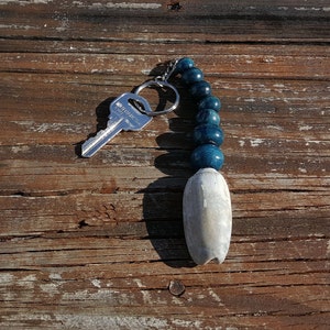 Unique Xmas gift, Holiday gift, Gray Lettered Olive Shells, Key Chain Florida Gulf  Shell, Original KeyChain, Unisex,  Perfect Home Gift