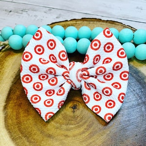 Target Hairbow, Target Hair Bow; Shopping Hairbow, Target Pinwheel Bow, Shopping Pinwheel Bow, Target Pigtails, Hairbow, Red Hairbow