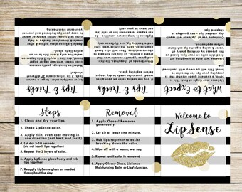 LipSense Foldable Pamphlet, LipSense Brochure, LipSense Digital Download, Digital Files, How to Apply, LipSense Party, LipSense Marketing