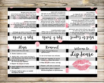 LipSense Foldable Pamphlet, LipSense Brochure, LipSense Digital Download, Digital Files, How to Apply, LipSense Party, LipSense Marketing
