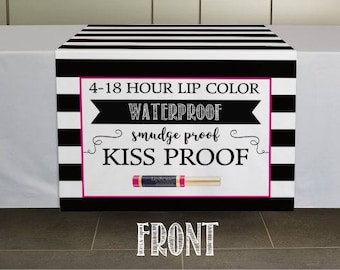 DIGITAL FILE ONLY LipSense Table Runner, Digital Download, LipSense Digital File, LipSense Marketing, LipSense Party, LipSense Banner, LipSe