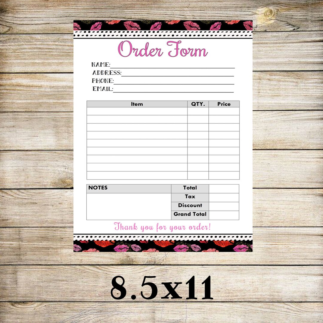 Lipsense Order Form, Lipsense Digital Download, Lipsense Digital Files
