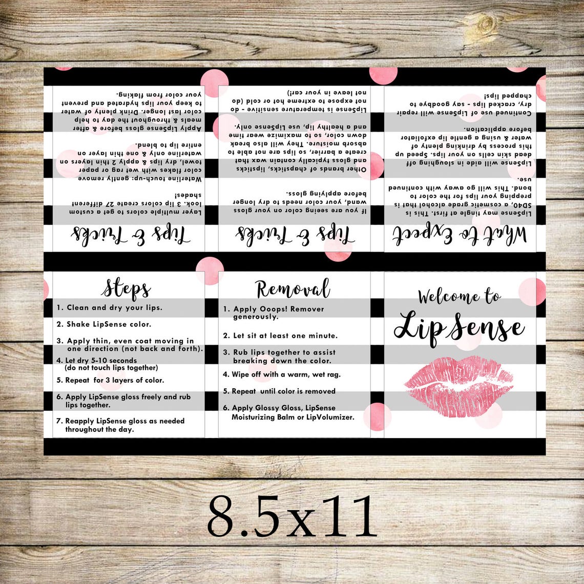 Lipsense Foldable Pamphlet, Lipsense Brochure, Lipsense Digital ...