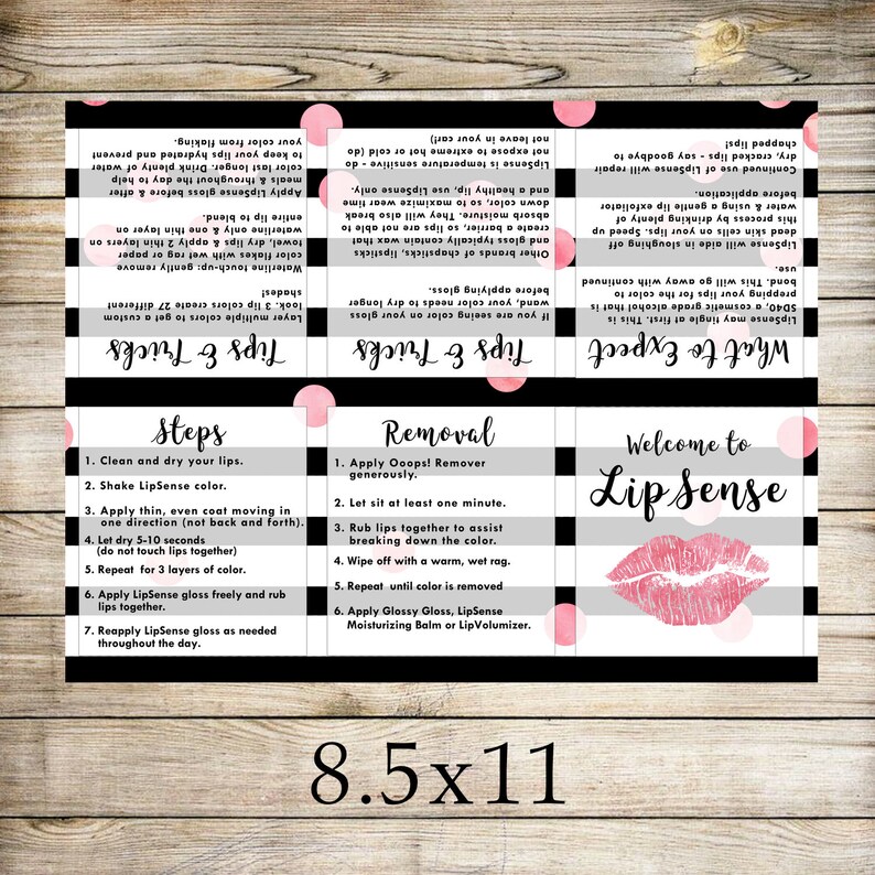 Lipsense Foldable Pamphlet, Lipsense Brochure, Lipsense Digital ...
