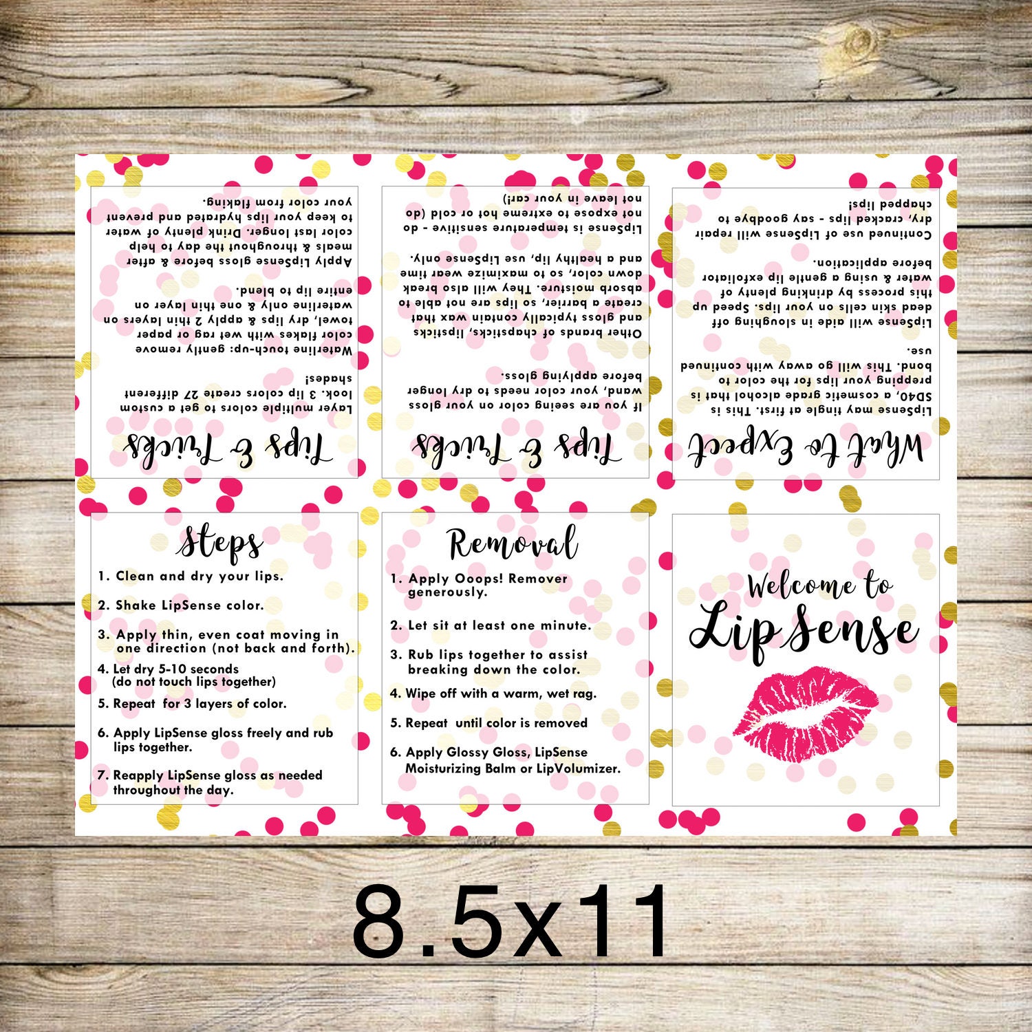Lipsense Foldable Pamphlet, Lipsense Brochure, Lipsense Digital ...