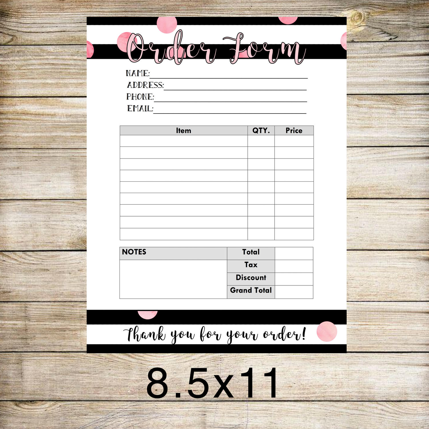 Lipsense Order Form Free Printable