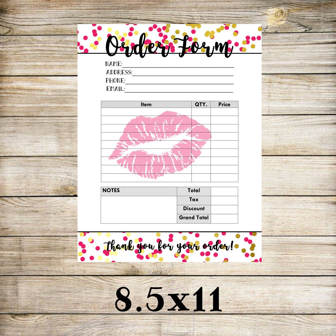 Lipsense Order Form, Lipsense Digital Download, Lipsense Digital Files