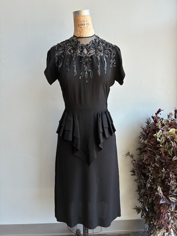 black sequin peplum dress $3290 Michael Kors Women Black Sequin Slit Front Peplum Dress Sz 6