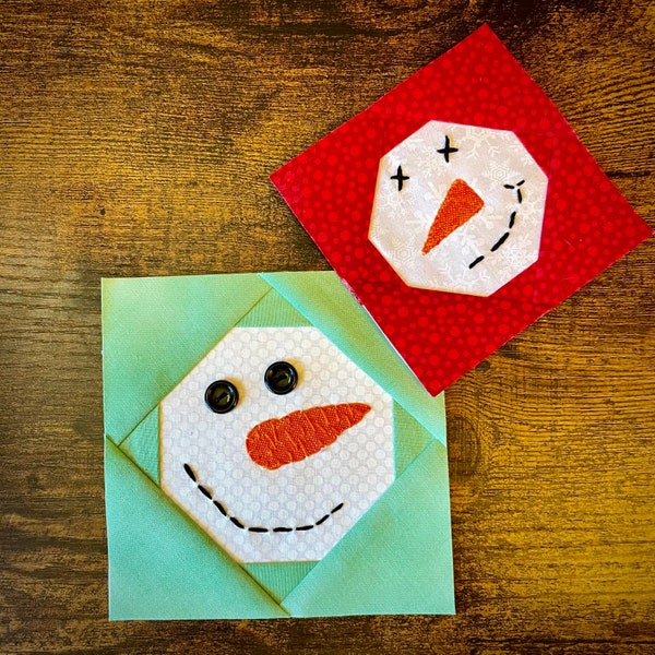 Snowman Mini-Quilt FPP Pattern