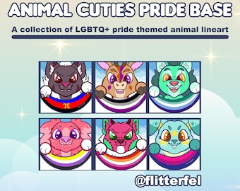 Animal Cuties Pride Base: individualisierbare Photoshop-Basis