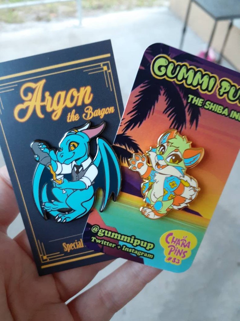 Gummi Pup CharaPins #83 Pin Bundle Argon the Bargon CharaPins #107