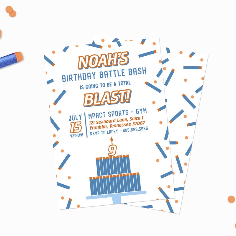 Nerf Birthday Cake - Etsy