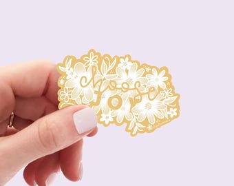 Choose Joy Sticker - Weatherproof Vinyl Decal