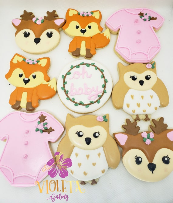 Woodland Animals Baby Shower Cookies - Etsy Australia Woodland Animals Baby Shower Cookies - Etsy Australia
