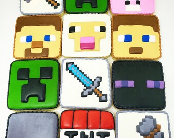 Minecraft Cookies Etsy
