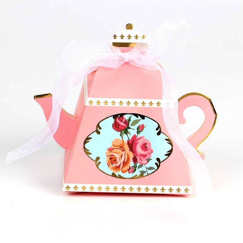 OurWarm 10Pcs Wedding Paper Candy Gift Box Teapot Candy Bag Gifts for Guest Baby Shower Birthday Wedding Favors Party Decoration