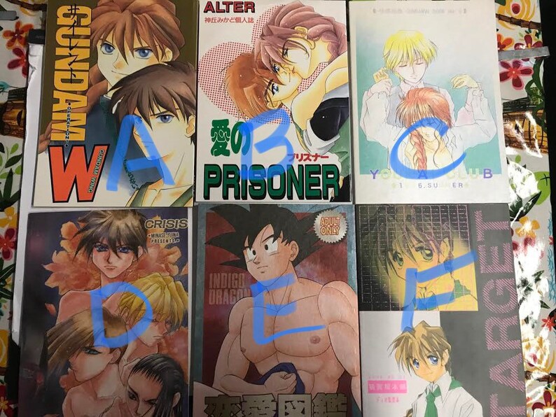 Vintage Japanese Dojin Doujinshi YAOI BL A-L
