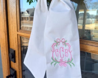 Baby Shower Wreath Sash