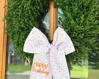 Birthday Wreath Bow