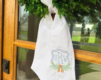 Teddy Bear Baby Wreath Sash