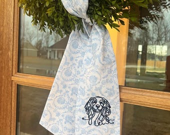 Custom Dog Wreath Sash