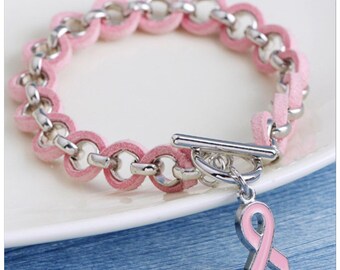 Breast cancer awareness bracelet
