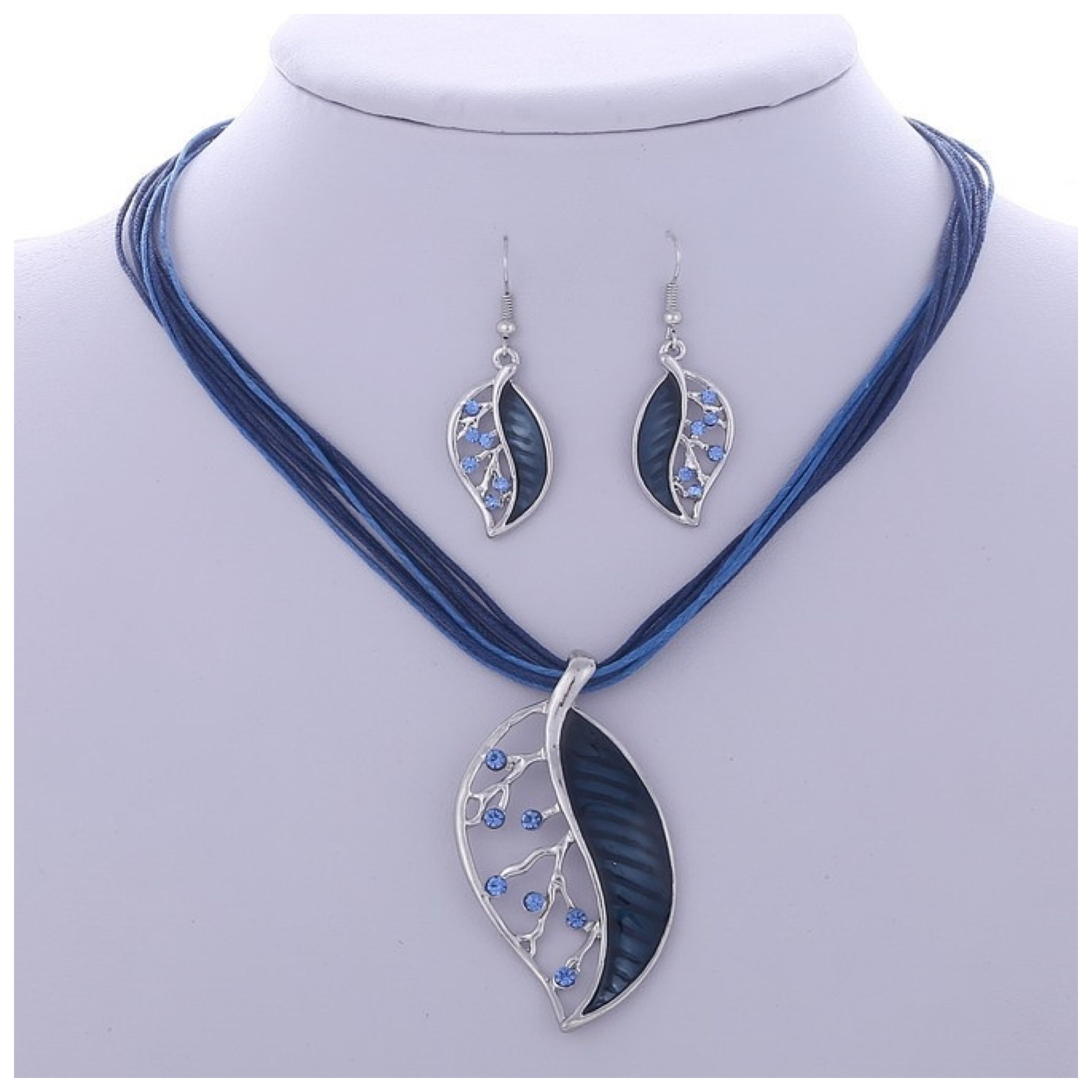 discount 88% WOMEN FASHION Accessories Costume jewellery set Navy Blue NoName costume jewellery set Blue/Navy Blue Single 