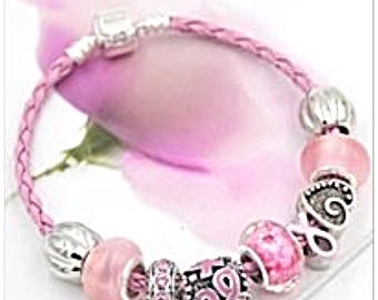 Breast cancer awareness bracelet