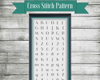 PDF PATTERN: Cross Stitch Font/Embroidery Letters/Font and Letters Sampler/Customize Your Cross Stitch/DIY Crafts