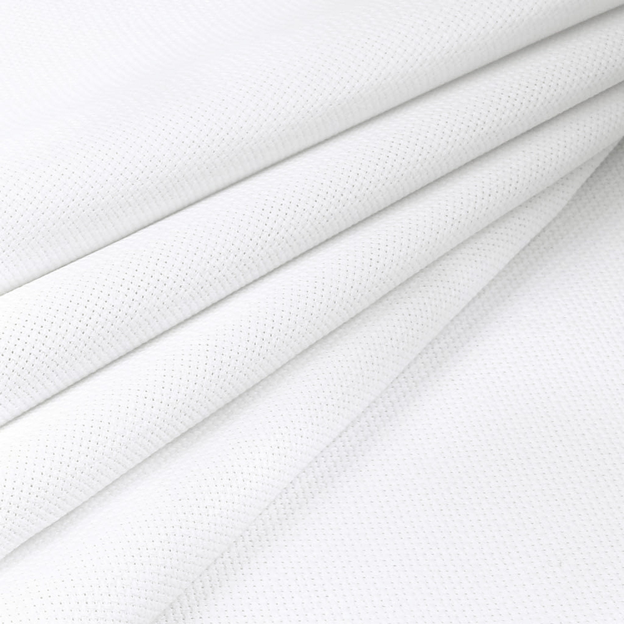 18 count white Aida for cross stitch embroidery various sizes. Craft